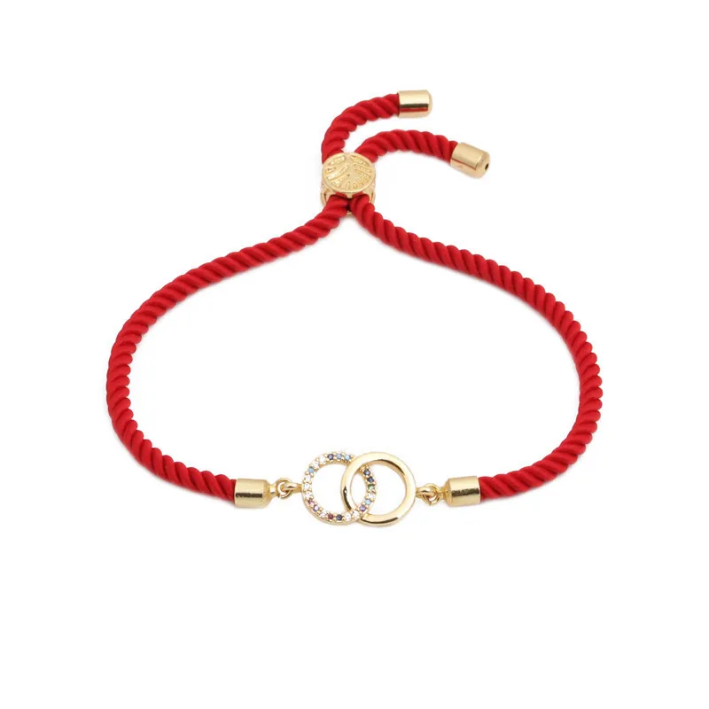 

Exquisite fashion women Jewelry Bracelet Special design gifts Glamour red rope Friendship Bangle Handmade Charms Bracelet, Picture