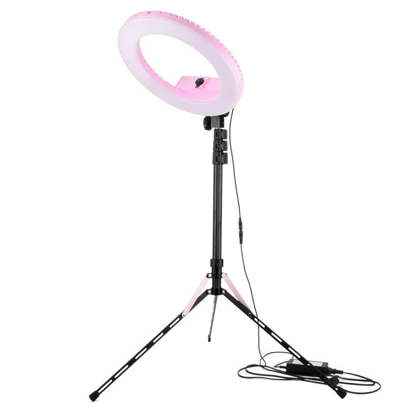 20W  14inch  light ring photography studio led ring light for video broadcast studio make up  selfie  stand tripod 3200-5500K