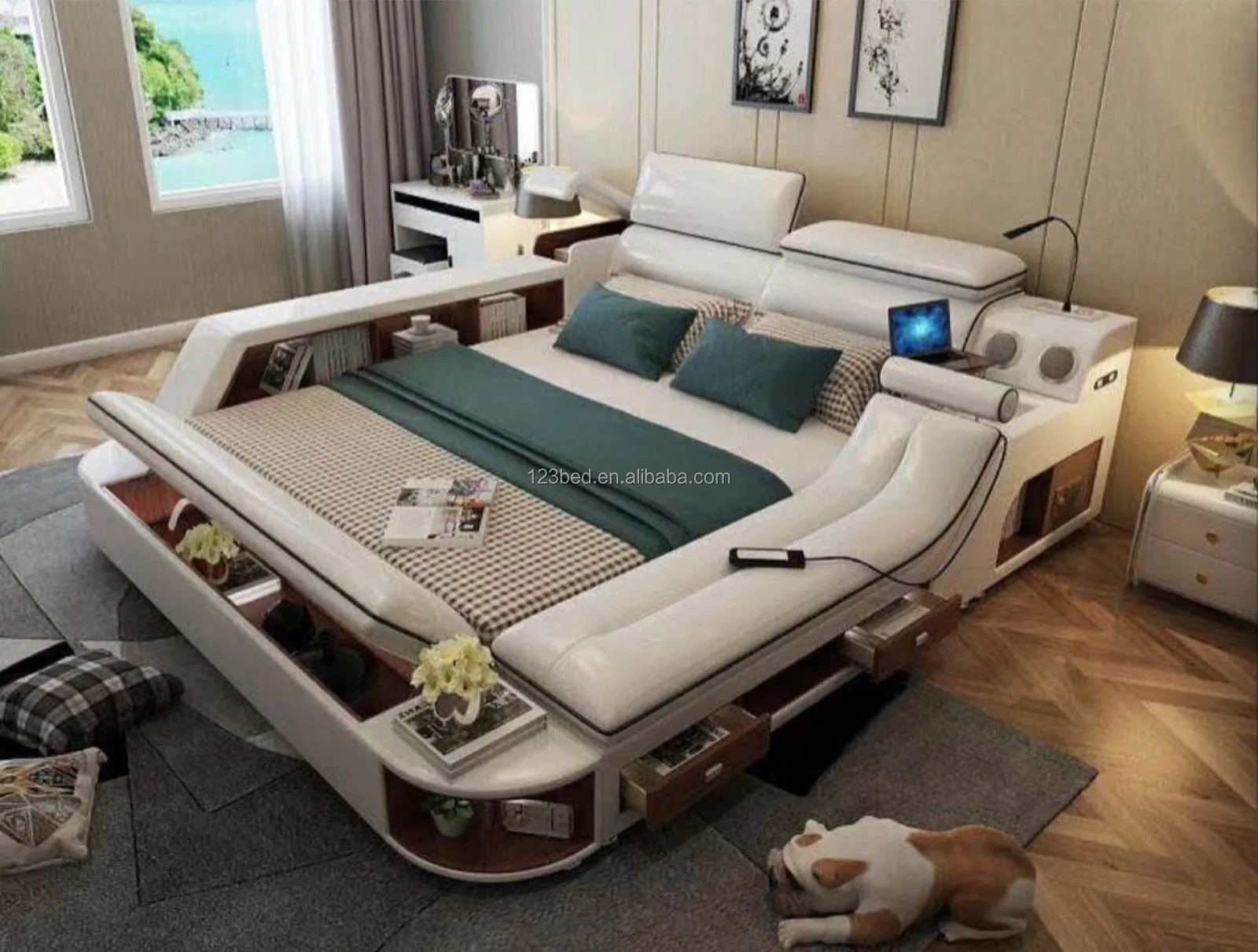 кровать двуспальная с массажным механизмом