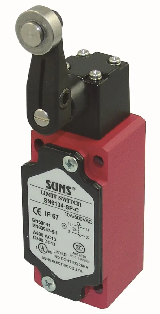 Snap Action waterproof safety limit switches, View limit switches, SUNS