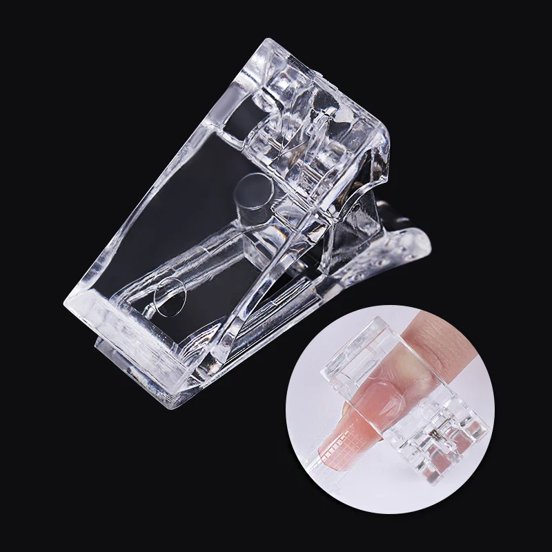 Hot Sale Nail Tips Clip Transparent Finger Poly Quick Building Gel Extension Nails Art Manicure Tool