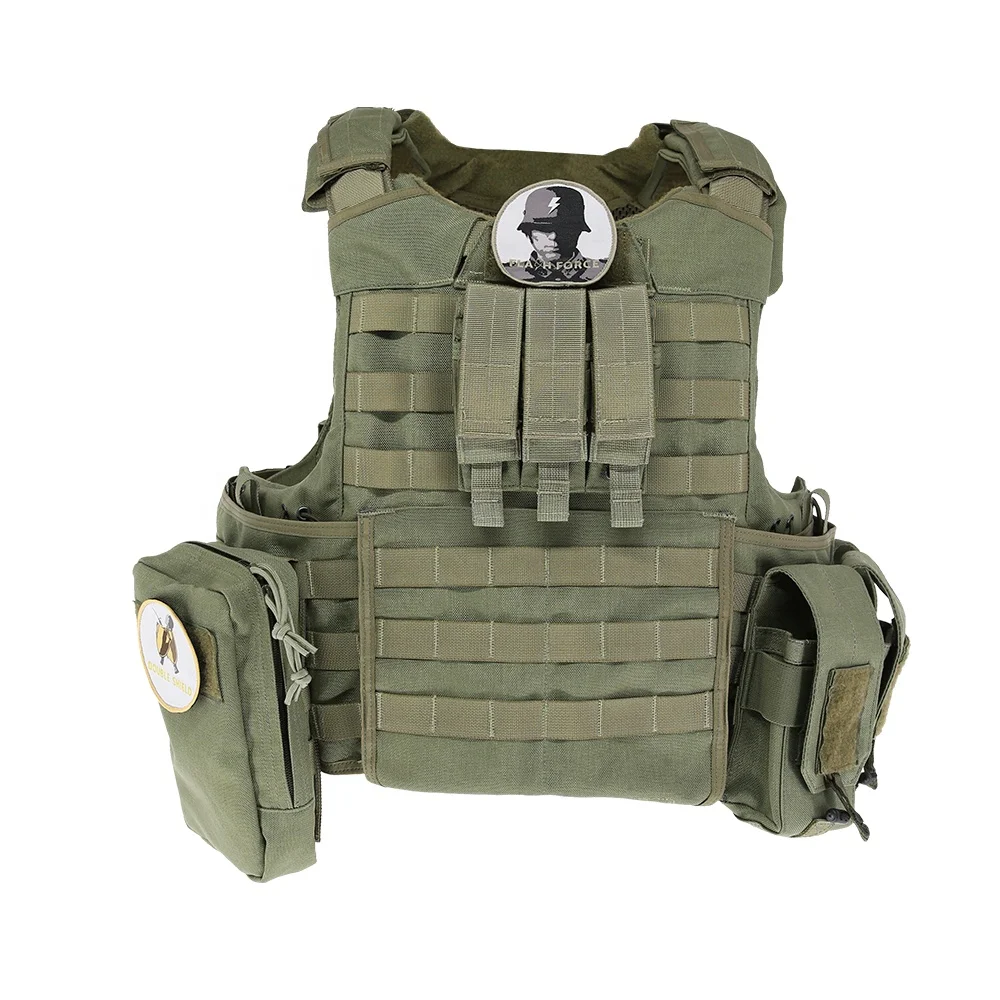 
KMS Combat Army Military Vest Swat Police Protection Air Soft Molle Hunting Tactical Bullet Proof Vest 