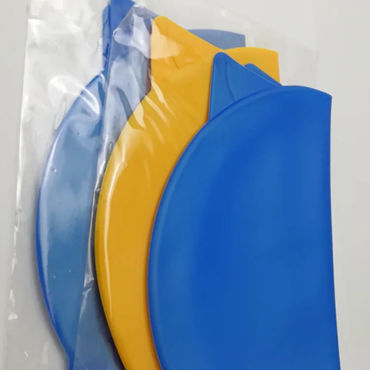 
rubber swimming cap Cat ears silicone swimming cap 