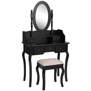 dressing table mirror and drawers