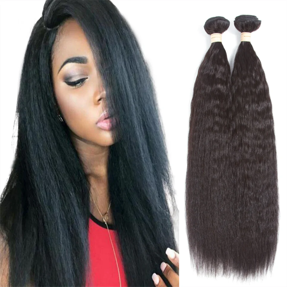 

Allrun factory wholesale raw good price kinky straight human hair extension