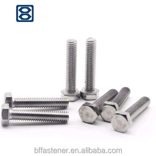 
DIN933 flat head hex bolt m2 m3 m4 m6 m7 m8 m10 m12 m20 allen bolt 