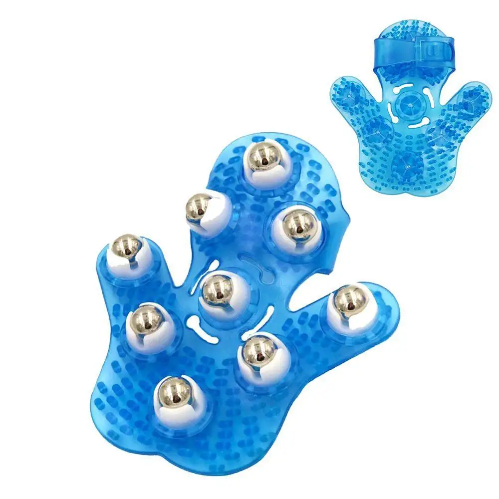 Palm Shaped Massage Glove Body Massager Massage Gloves 9 Ball Bearings