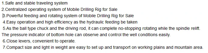 crawler type water borehole drilling machine KW180(180m depth)
