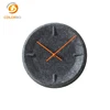 warm design hot sale polyester fiber 3d clock on the wall