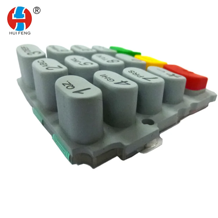 
silicone rubber button for verifone vx570 