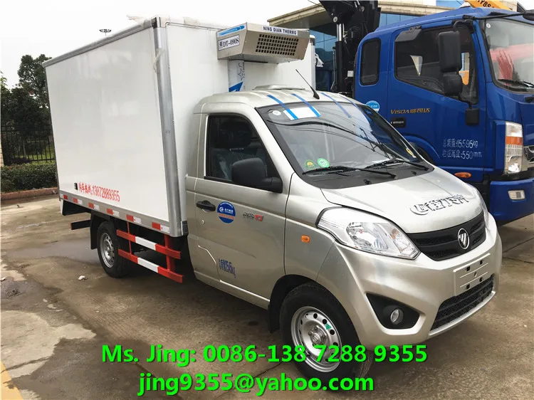 Ethiopia Hot Sale Foton 4x2 Mini Insulated Refrigeration Van For Frozen