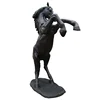 Life Size Metal Statue Antique Jumping Large Bronze Horse Sculpture For Garden
