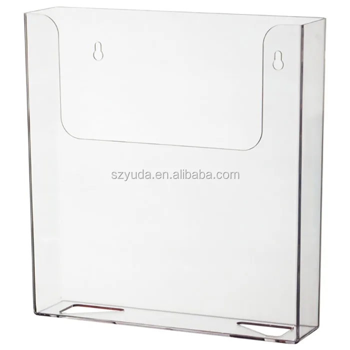 3mm Single Tier Acrylic Display Rack Hanging Wall Mount Clear Acrylic