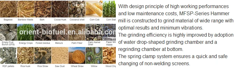 Description of Drop-water Hammer Mill