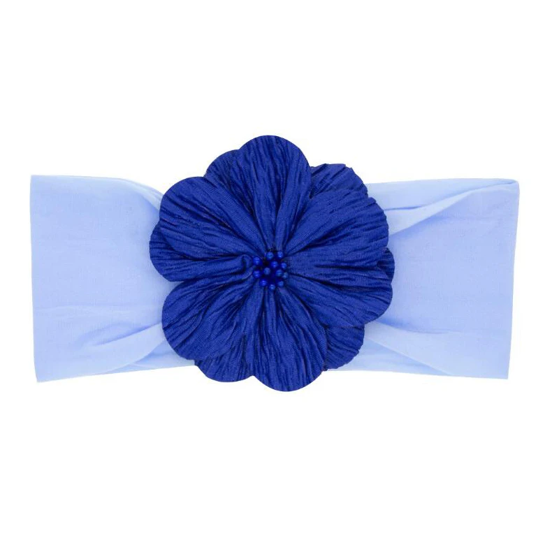 

Best selling fashion hair accessories girl floral design baby naylon headbands