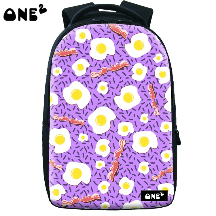 

ONE2 design egg flower pattern fancy laptop backpack for ladies, Customized