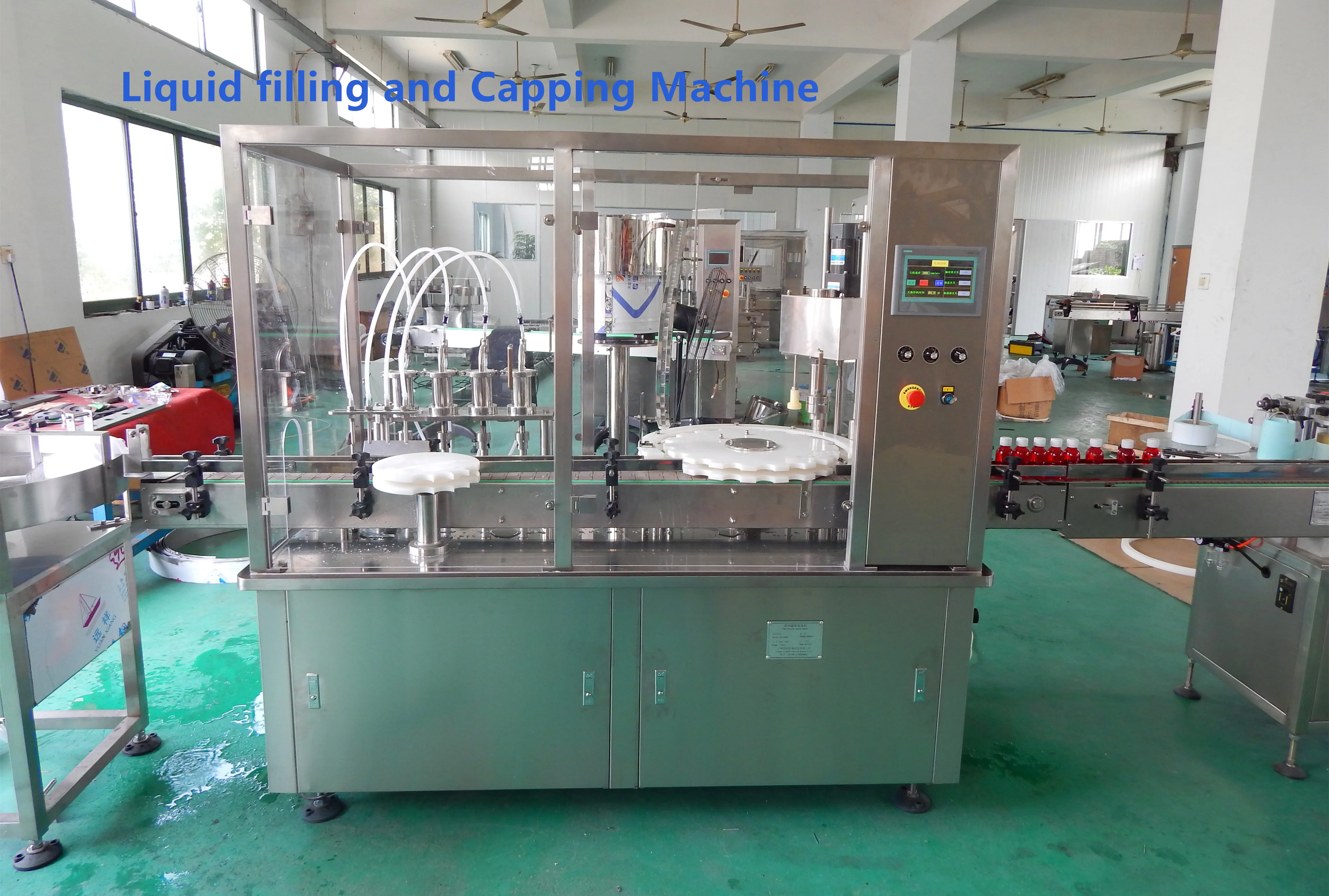 Bottle  filling capping and labeling machine