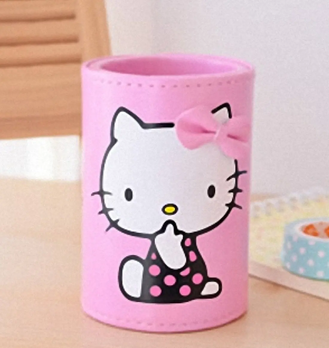 Buy Pink Hello Kitty Pu Leather Pen Holder Pen Container Cute