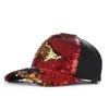 Female Like Unisex Fashion Women Outdoor Double Color Sequins Baseball Cap Hat Adjustable