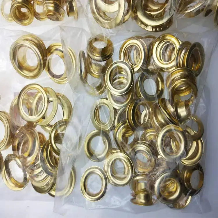  Nickle color 15mm round eylets brass eyelet and   washer