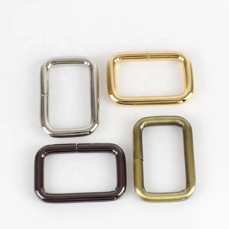 

Meetee F4-5-32mm Bags Accessories Rectangle Ring Belt Adjustable Bag Buckles, Gold,sliver,gun black,bronze