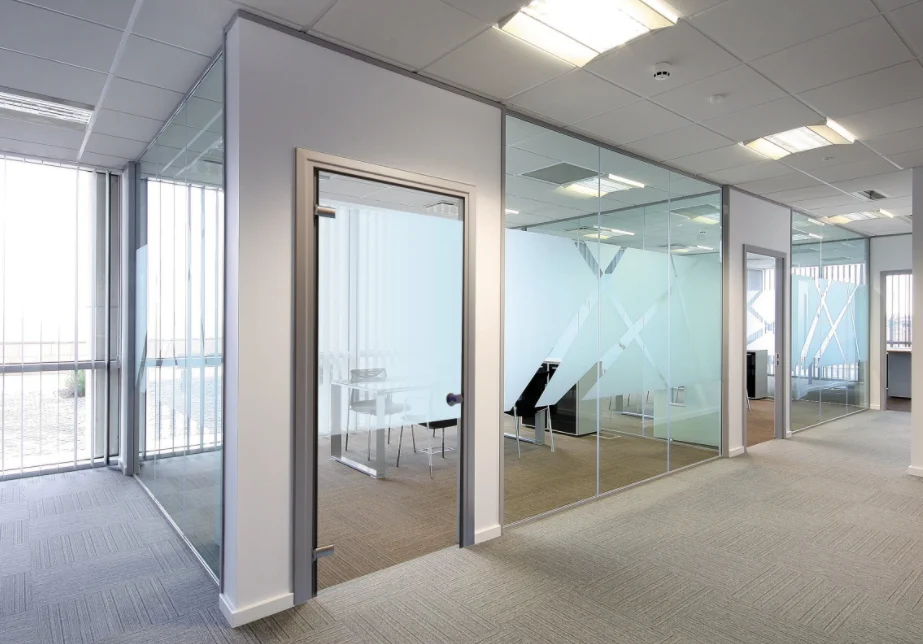 Aluminum frame glass partitions and portable office screens made by ...