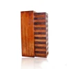 Creative wooden tumbling tower and building block game for kids