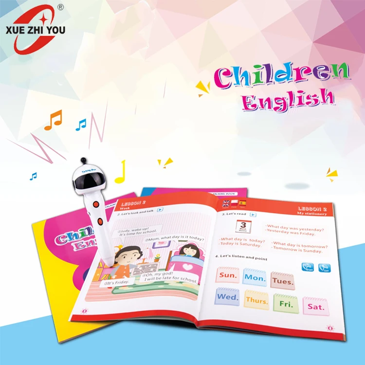 
OEM Digital Pen For Children Learning EFL Smart Reading Talking Speaking Pen With English Sound Books 