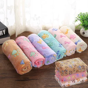 Image of PM02 cheap custom design fleece pet dog blanket for wholesale