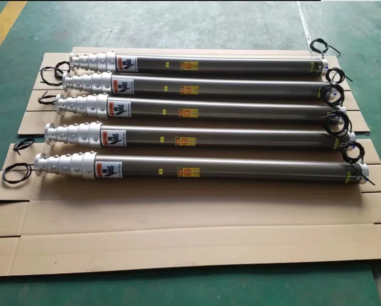 11TAL-M7-1.95-35 35 kg light weight pneumatic telescoping antenna mast