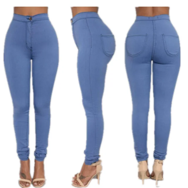 

Stock Candy Colors Hot Sale Sexy Tight Fancy Girl Bootcut Women Jeans, As pic show