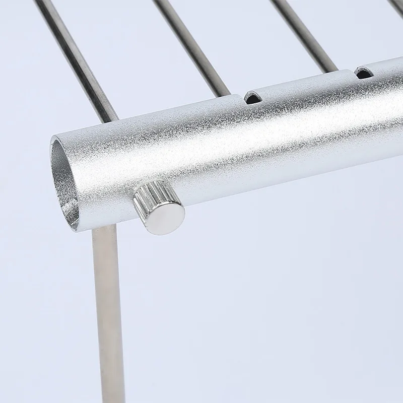 Amazon hot sales Simple Portable Folding Mini Grill Rack Stainless Steel Outdoor Barbecue Pocket BBQ Grill