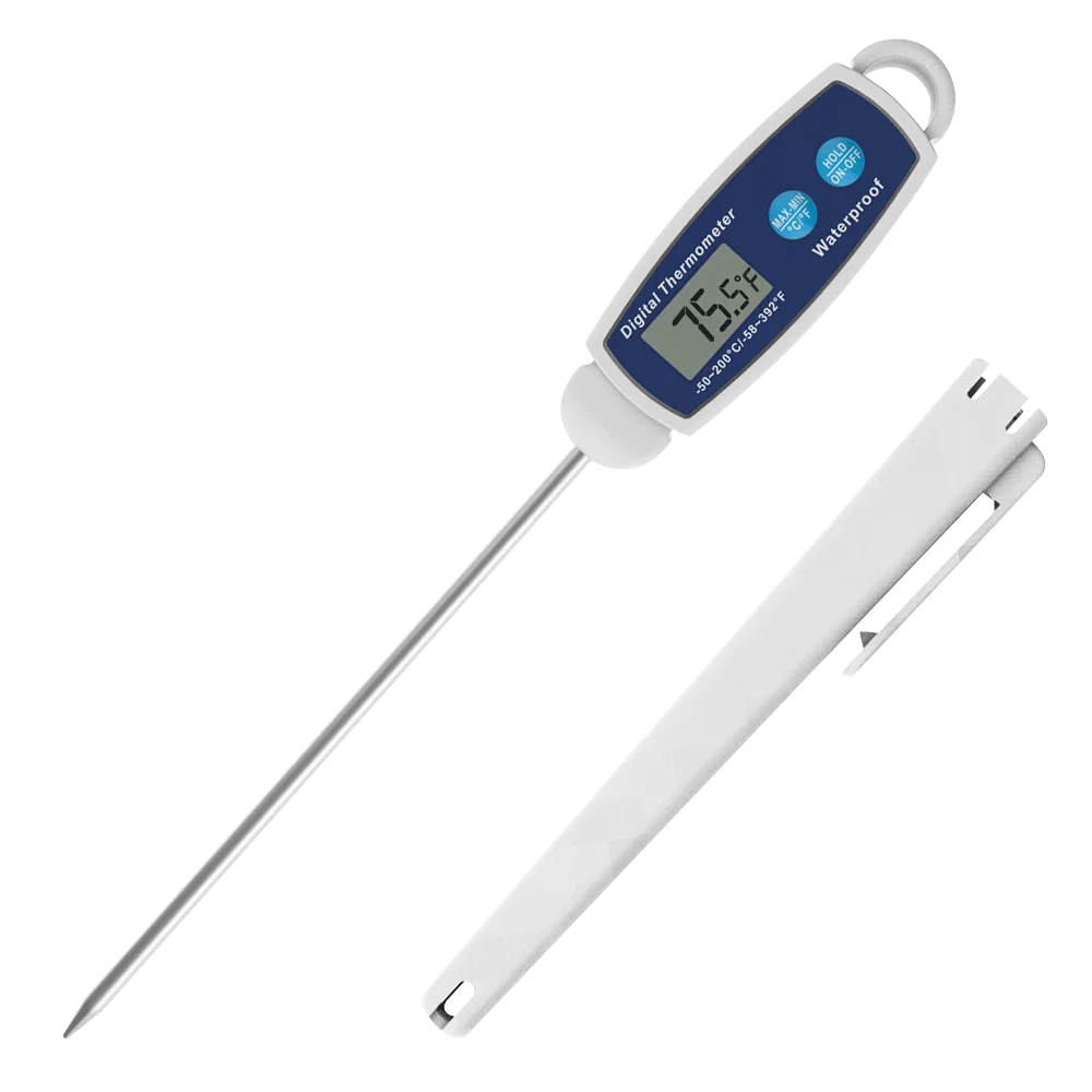 

Hot selling Digital Meat Cooking Food Kicthen Probe Meat Thermometer, White