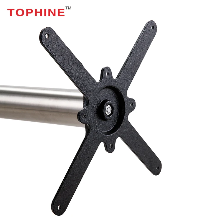 Commercial Contract Tophine Stainless Steel Round Table Base For Glass / Granite Tops Buy
