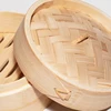 Natural eco-friendly bamboo steamers with elctronic-copper ring
