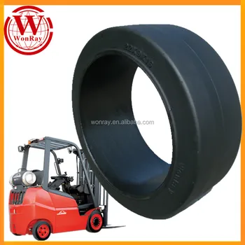 Linde H27ct Solid Forklift Tyres 21x8x15 16x6x10.5 For Front Rear Tyres ...
