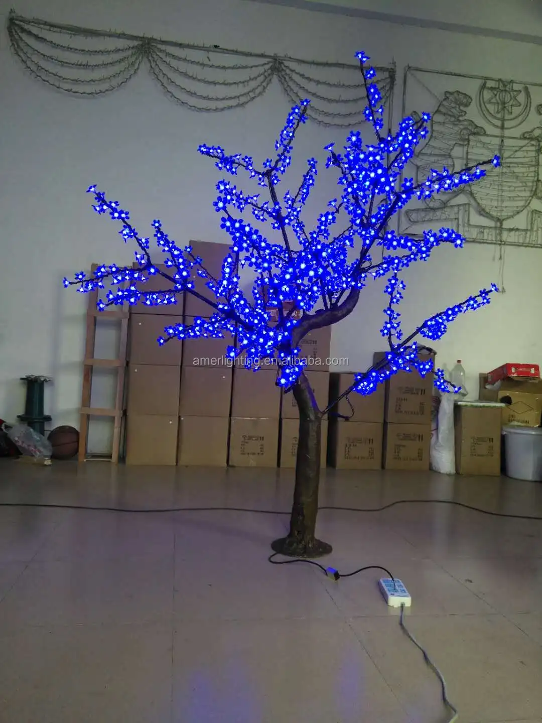 3m 2304leds christmas tree led lighting pink cherry blossom tree for wedding decoration