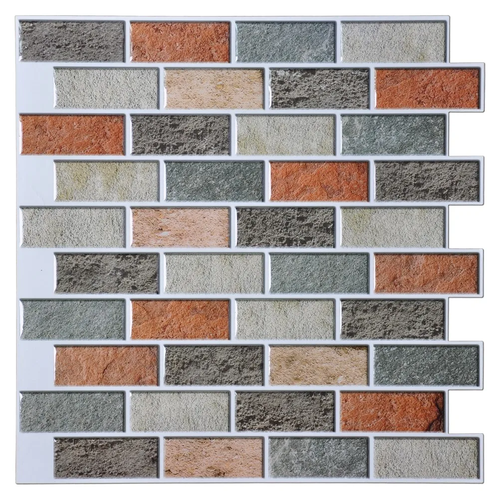

Quality assurance eco-friendly peel and stick waterproof bathroom tile wall art sticker, Custom color