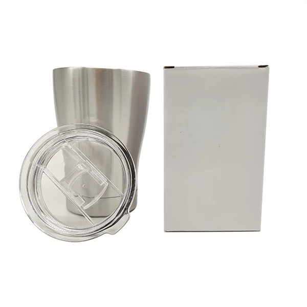 

12OZ Straight cup stainless steel water bottle sport bottle with lid