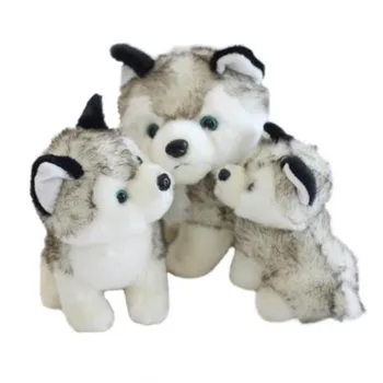 white husky plush toy