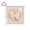 Picture Frames Made of Solid Wood and Glass with Golden butterfly Display Pictures for Wall Mounting Photo Frame