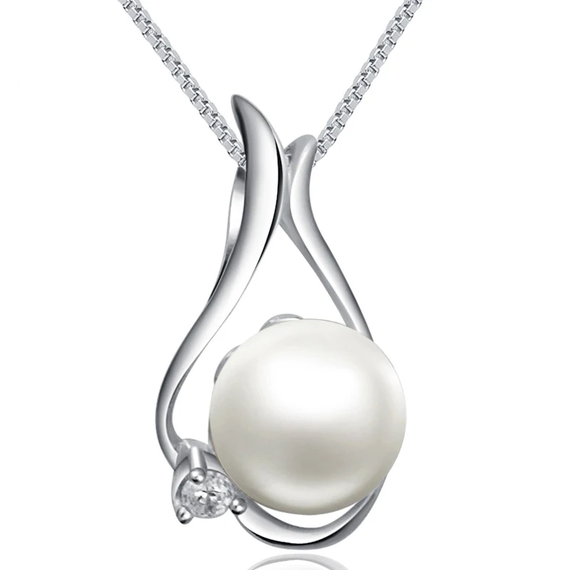 

Fashion 925 sterling silver pearl charm pendant jewelry pearl zircon pendant for women