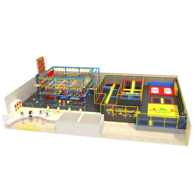 

Rectangular Colorful Foam Cubes Trampoline Park, As picture or customized