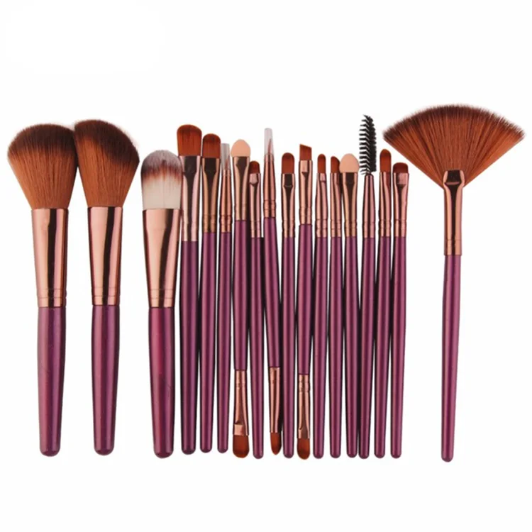 

15 pcs/bag Professional Cosmetic Oval Custom Makeup Brush Set, Black;white