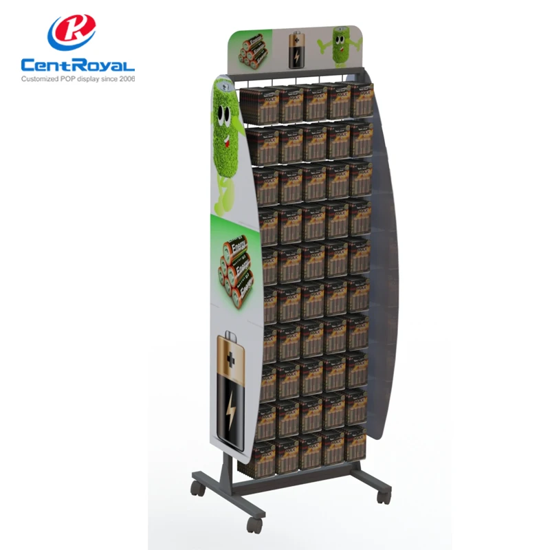 High Quality Metal Battery Display Rack For Accessory Stores - Buy