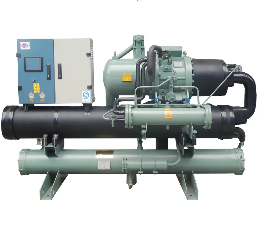 Water Cooled Low Temperature Screw Flooded Chiller,High Cop Chiller