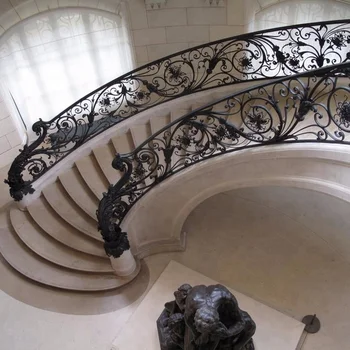 Indoor Art Wrought Iron Stair Railing Designs Staircase Handrail For Philippines Buy Metal Stair Railings Interior Interior Wrought Iron Stair