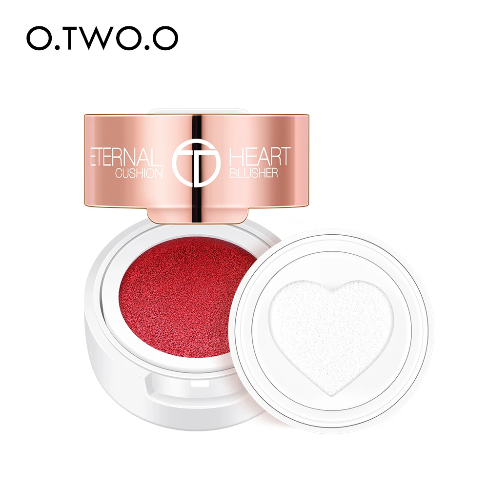 

O.TWO.O High Quality Heart Shape 4 Colors Holy Pigment Air Cushion Blush