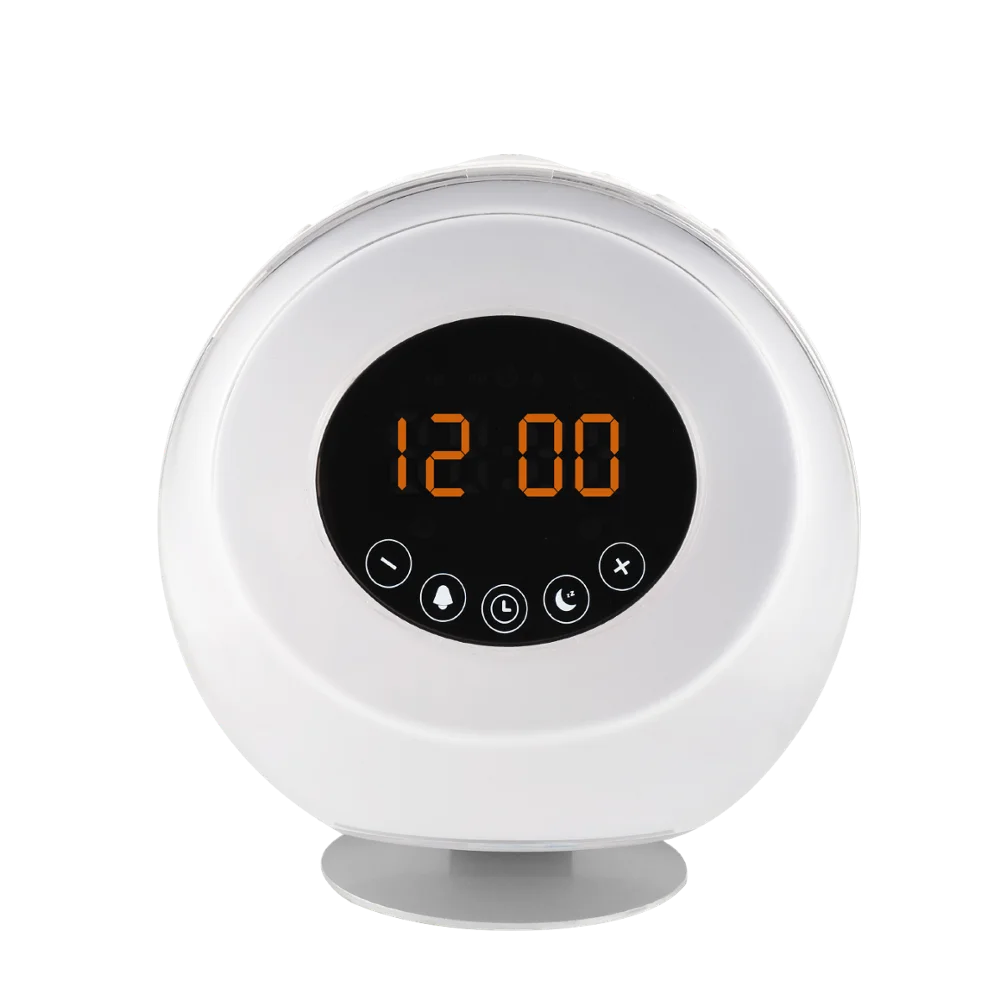 

Alarm android clock speaker sunrise night light sleep amazon bestseller fba hot selling wake up lamp bedroom sets with music