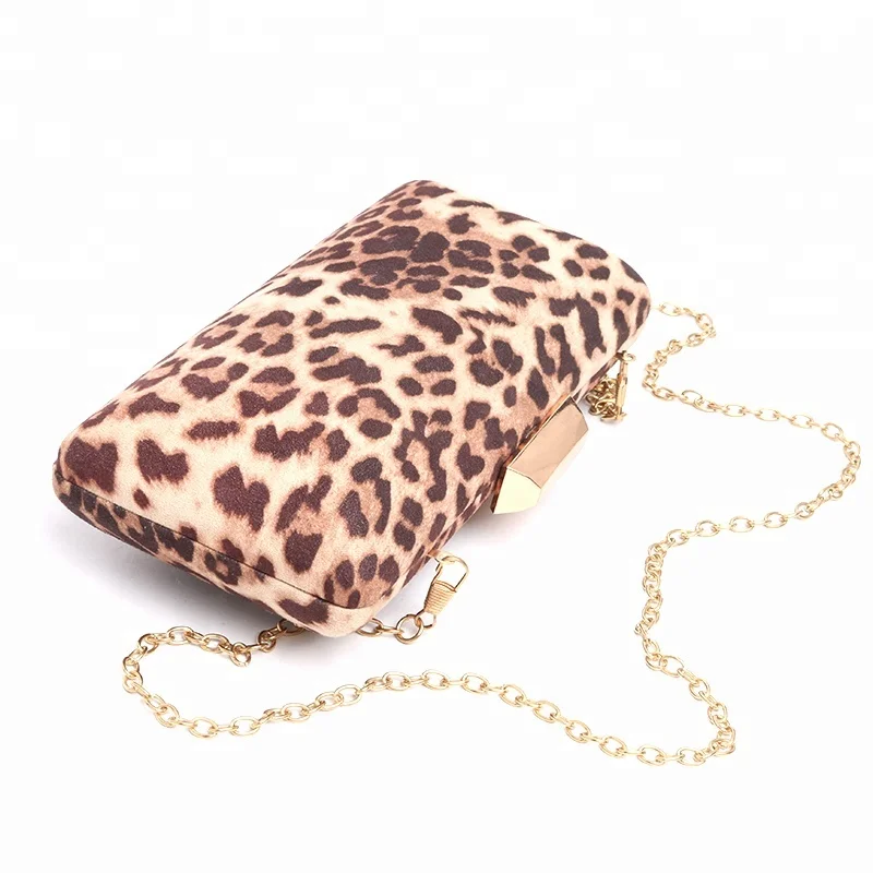 leopard evening bag